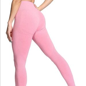 Light pink high waisted seamless leggings